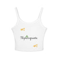 Tropicoqueta Spaghetti Strap Tank Top — Tropical Floral Crop Tank