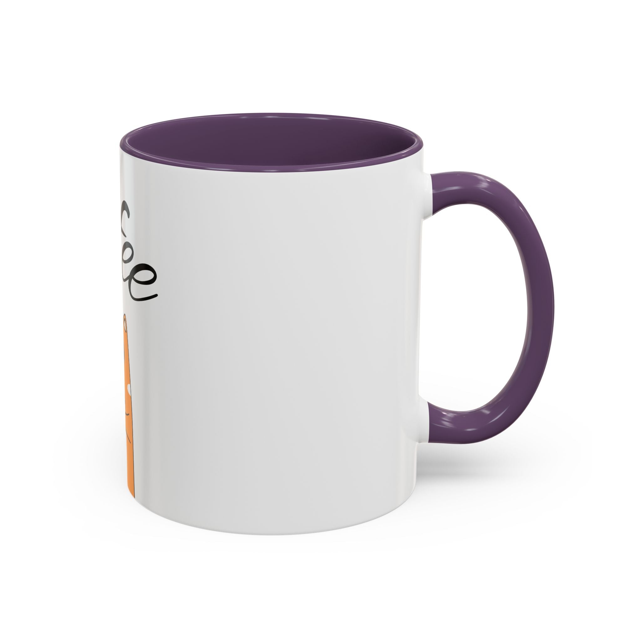 Coffee First Cat Mug — Cute Orange Cat Drinking Coffee, Funny Morning Coffee Gift (11/15oz)