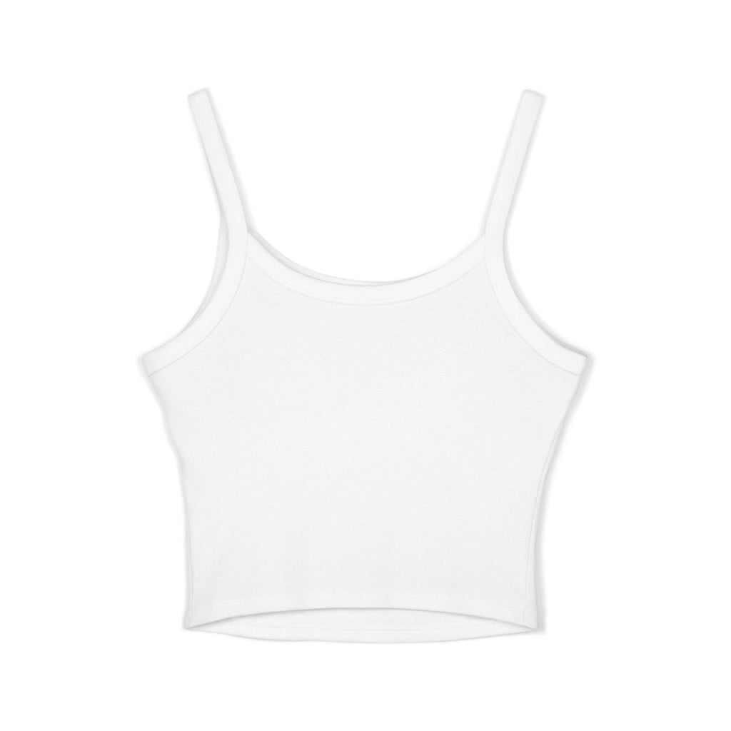 Tropicoqueta Spaghetti Strap Tank Top — Tropical Floral Crop Tank