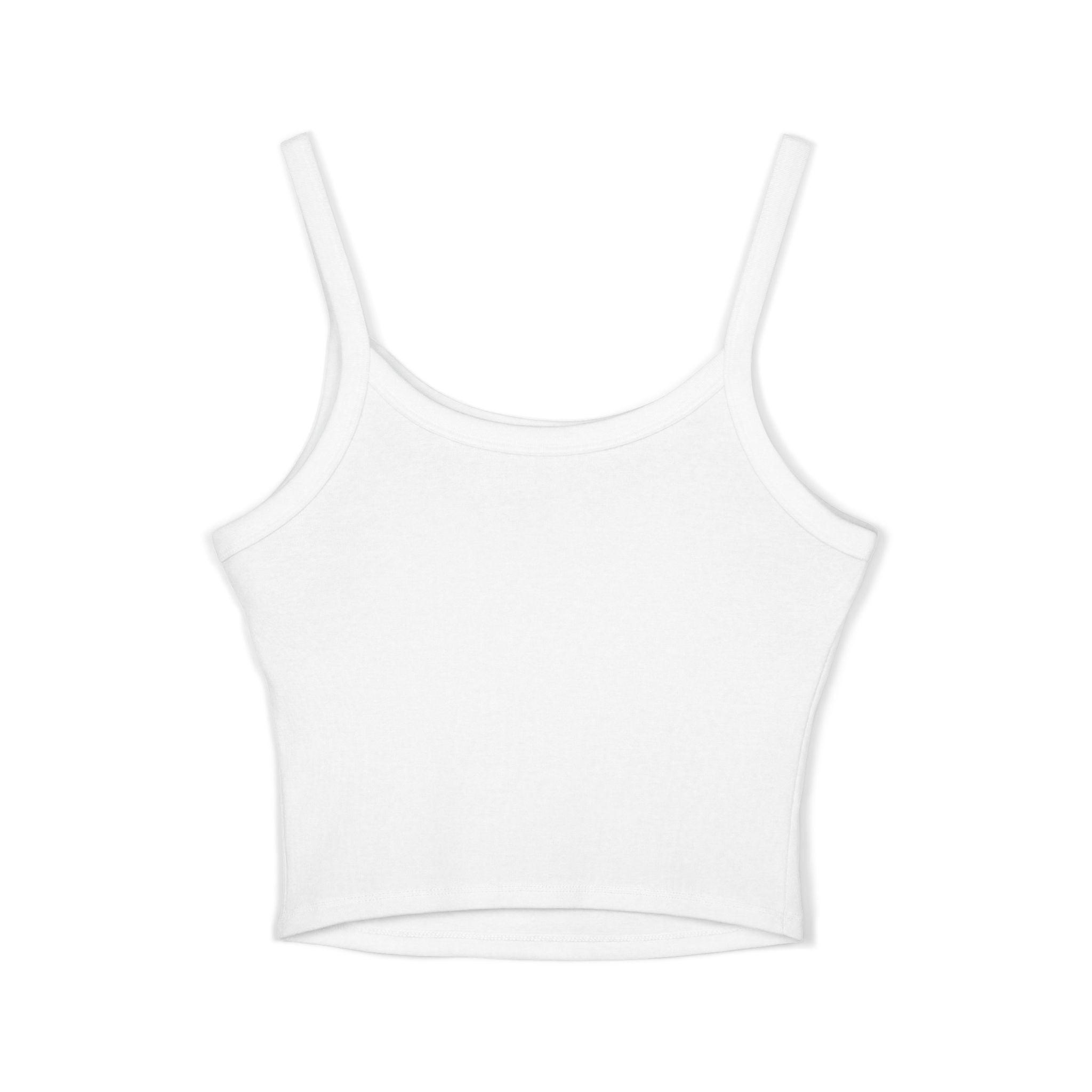 Tropicoqueta Spaghetti Strap Tank Top — Tropical Floral Crop Tank