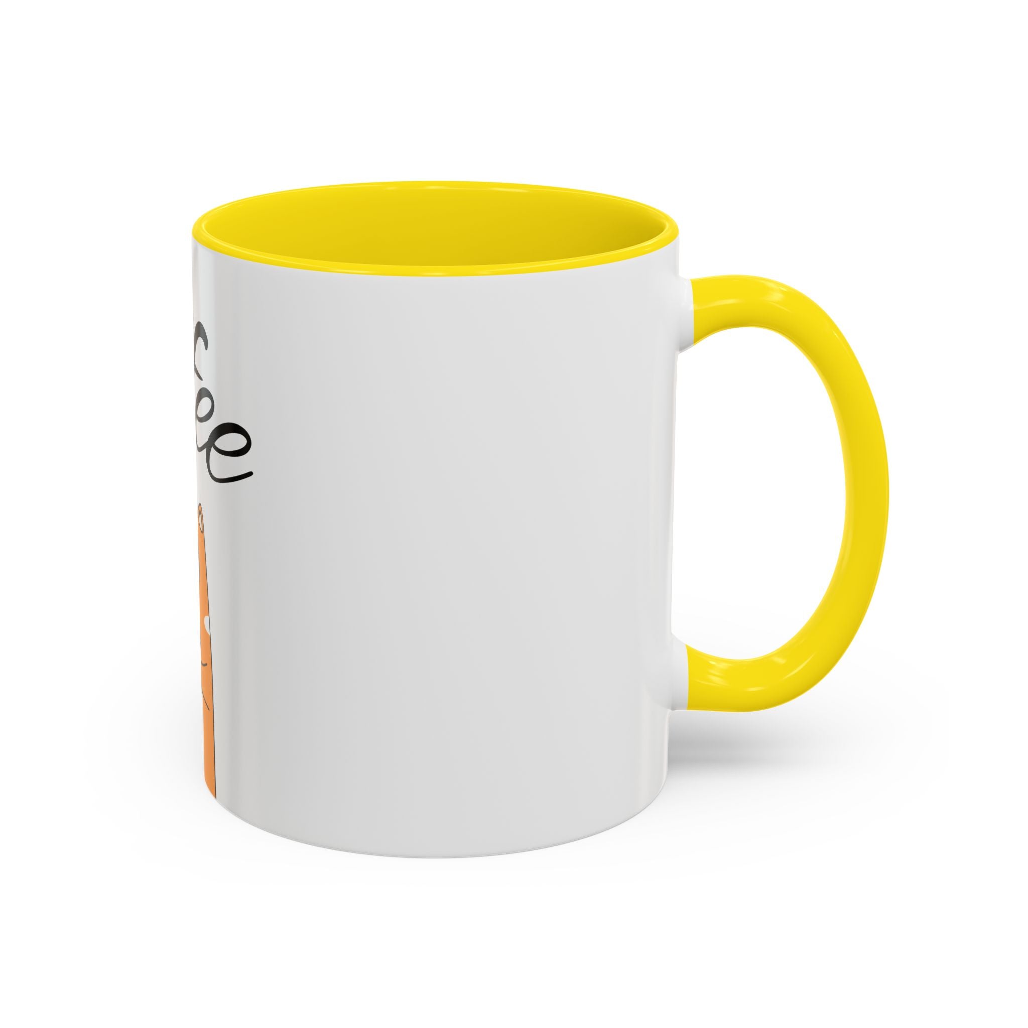 Coffee First Cat Mug — Cute Orange Cat Drinking Coffee, Funny Morning Coffee Gift (11/15oz)