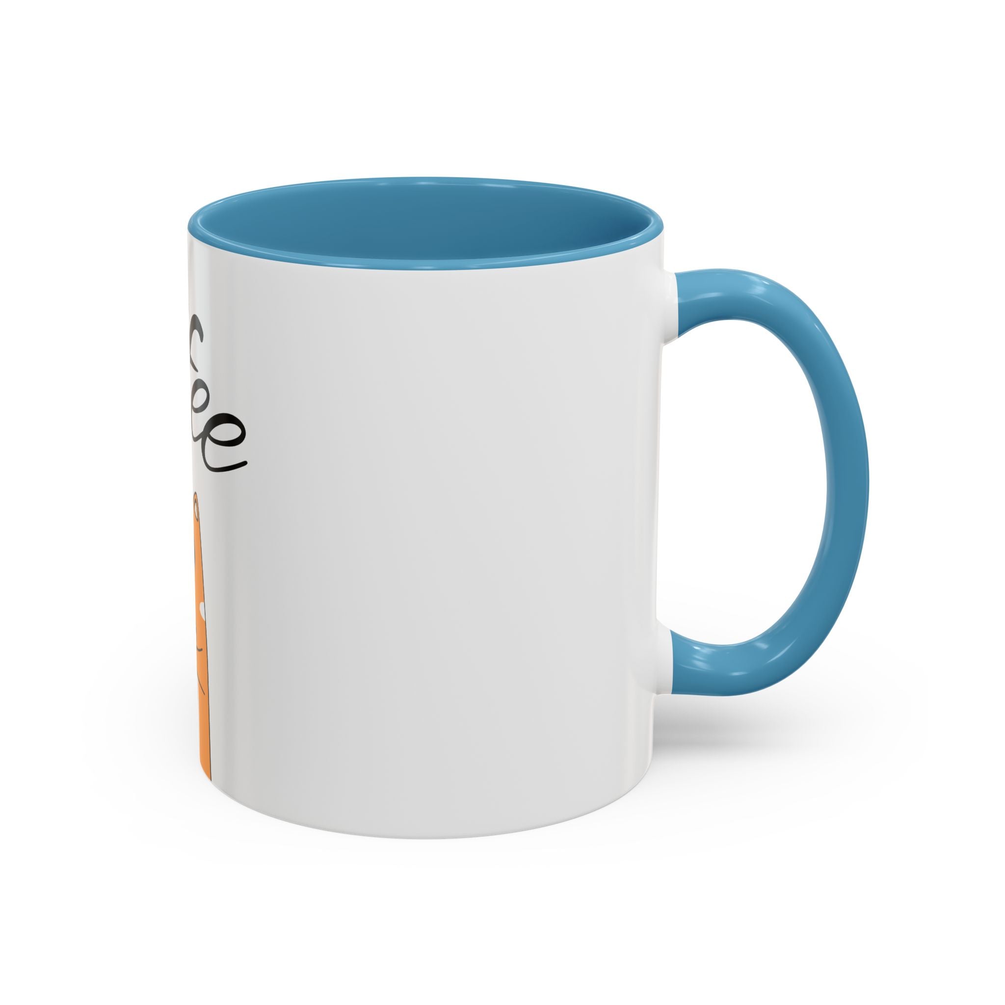 Coffee First Cat Mug — Cute Orange Cat Drinking Coffee, Funny Morning Coffee Gift (11/15oz)